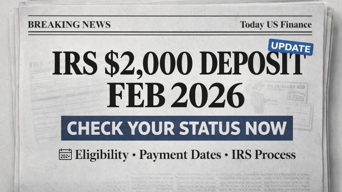 February 2026 IRS $2,000 Direct Deposit