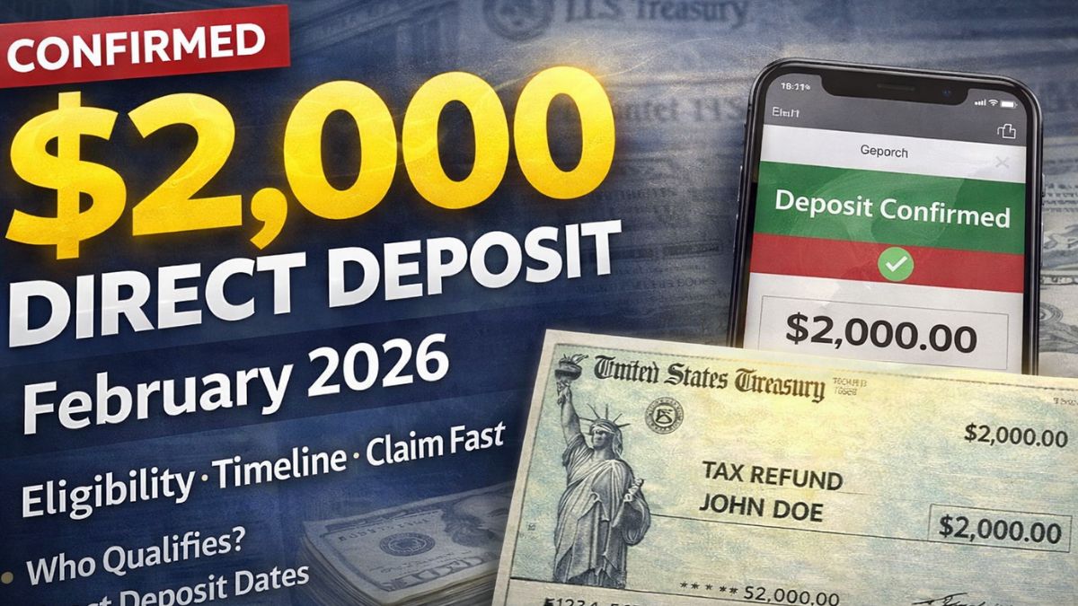 IRS Confirms $2000 Direct Deposit for February 2026