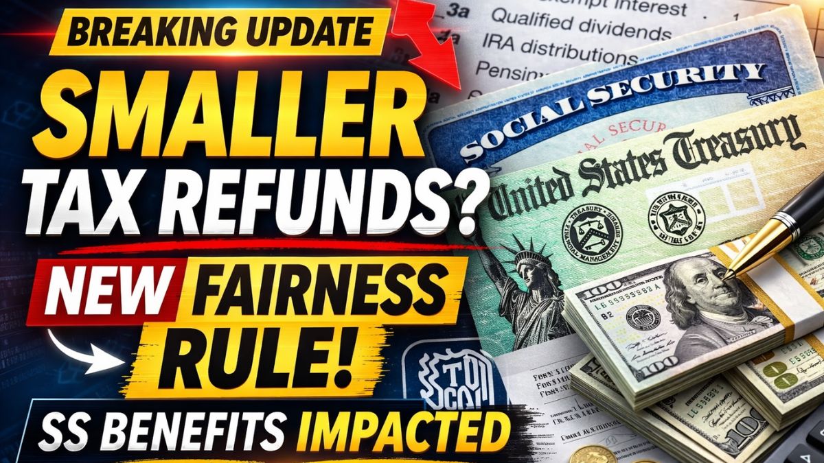 Millions of Social Security Recipients Could See Smaller Tax Refunds After New “Fairness” Rule