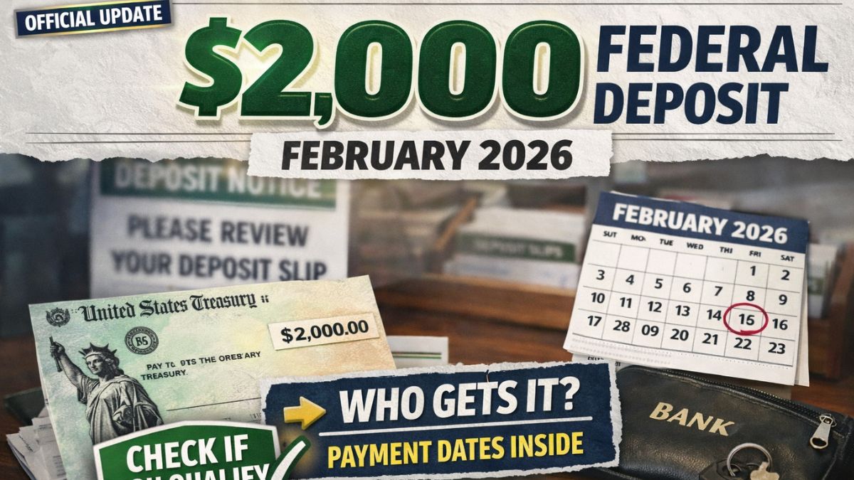 Overview of the $2000 Federal Deposits for February 2026